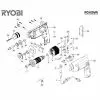 Ryobi PD160VR Spare Parts List Type: 1000013691